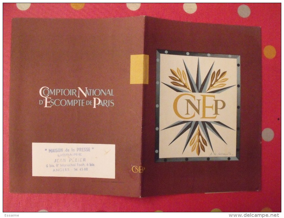 Protège-cahier Ou Livre : CNEP Comptoir National D'escompte De Paris. Vers 1950. - Schutzumschläge