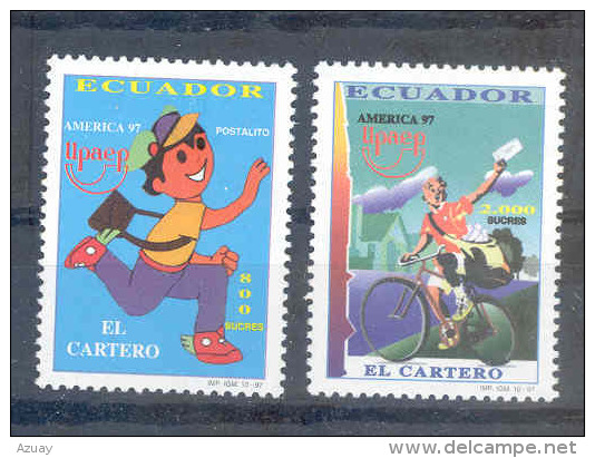 EC - 1997 -2378-2379 - DER POSTBOTE - CARTERO -UPAEP - MNH -POSTFRISCH -** - Equateur