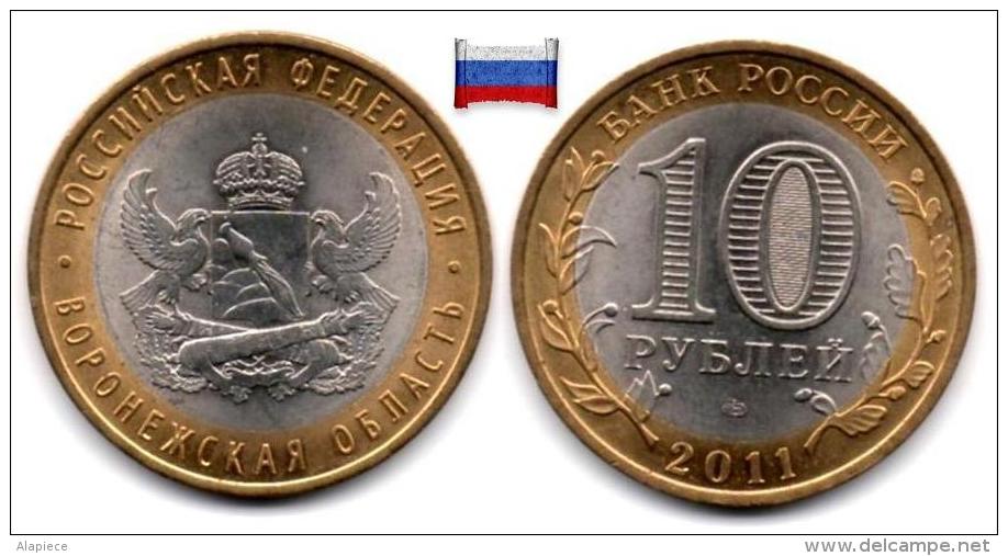 Russie - 10 Roubles 2011 (Voronezh Region - Unc) - Russia