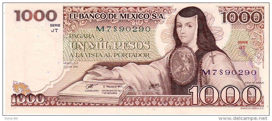 Mexico 70c 1000 Pesos 1979   Unc - México