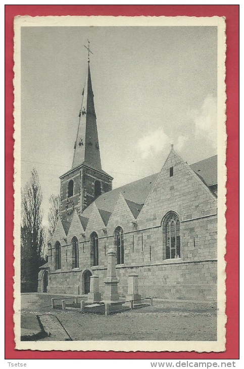 Nalinnes - L'église Du Centre Et Le Monument ( Voir Verso ) - Ham-sur-Heure-Nalinnes