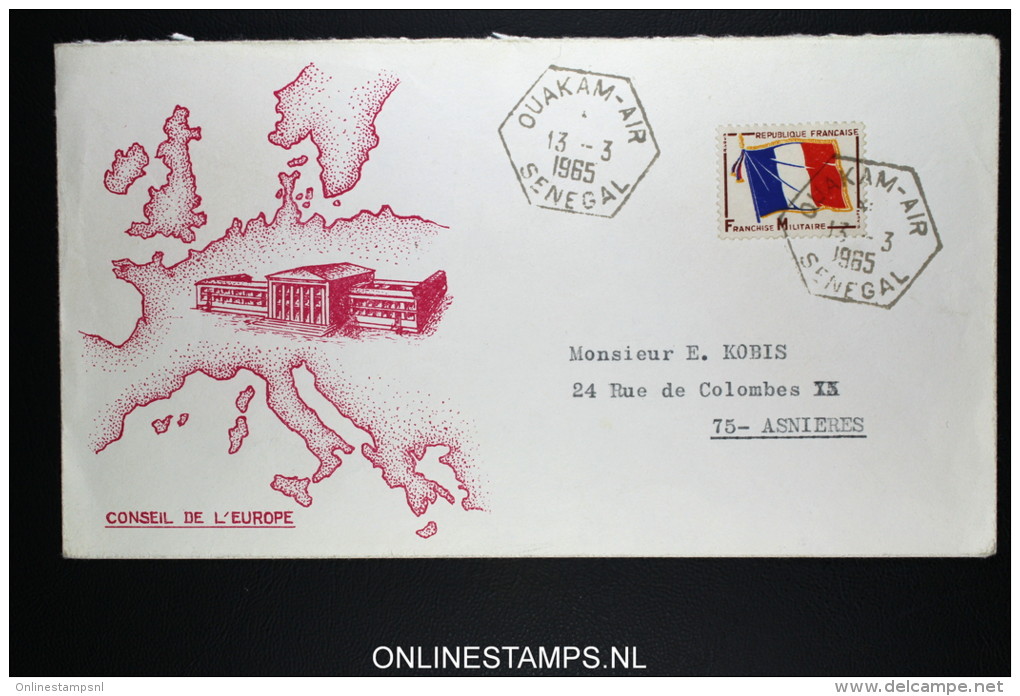 Senegal: Ouakam - Air Lettre Avec FM Timbre 1965 - Storia Postale