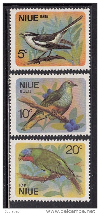 Niue MH Scott #139-#141 SG #158-#160 Set Of 3 Birds - Heahea, Kulukulu, Henga - Niue