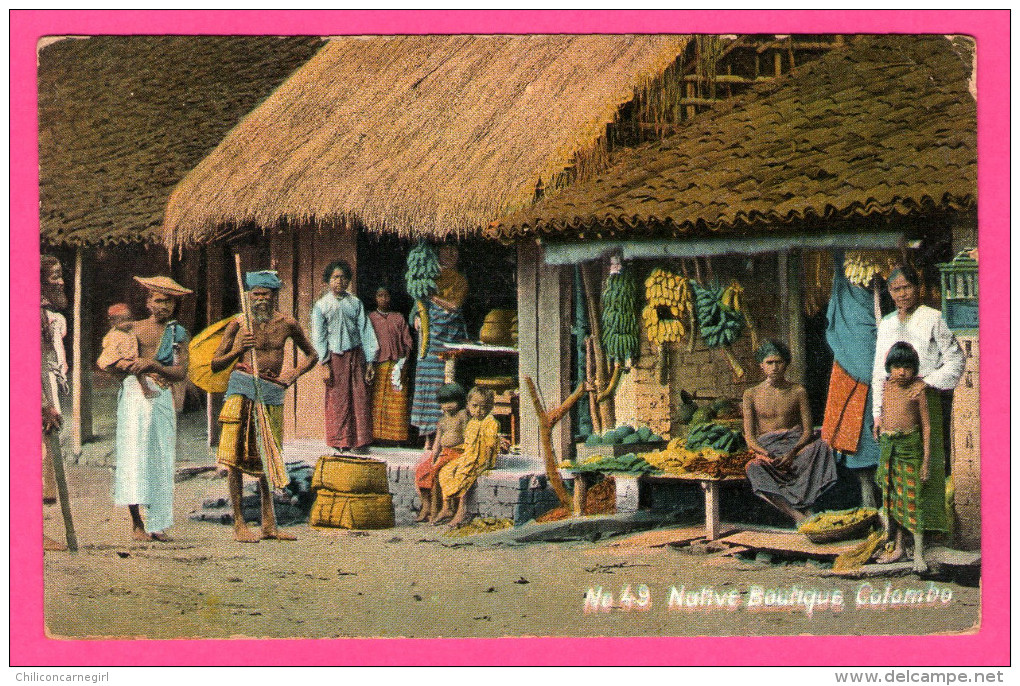 Colombo - Native Boutique - Animée - APOTHECARIES Co Ltd - N° 49 - Colorisée - Sri Lanka (Ceylon)