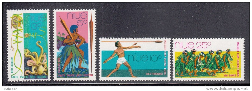 Niue MH Scott #147-#150 SG #166-#169 Set Of 4 South Pacific Festival Of The Arts, Fiji - Niue