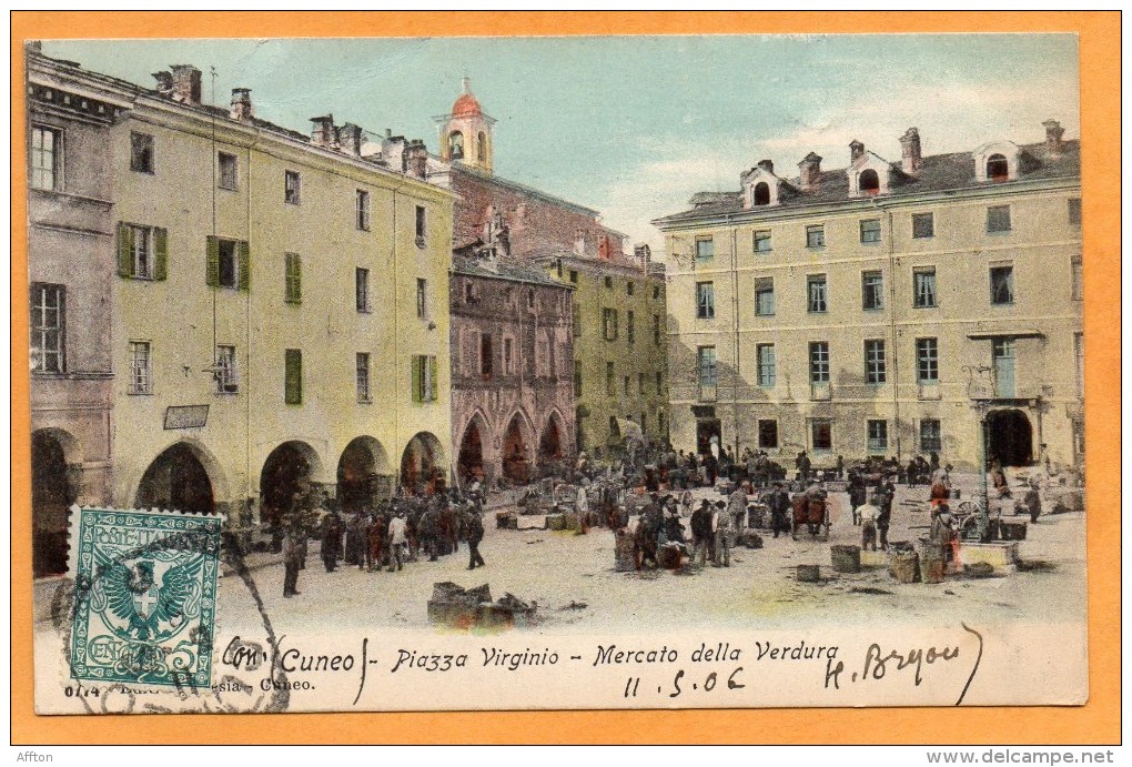 Cuneo Coni 1906 Postcard - Cuneo