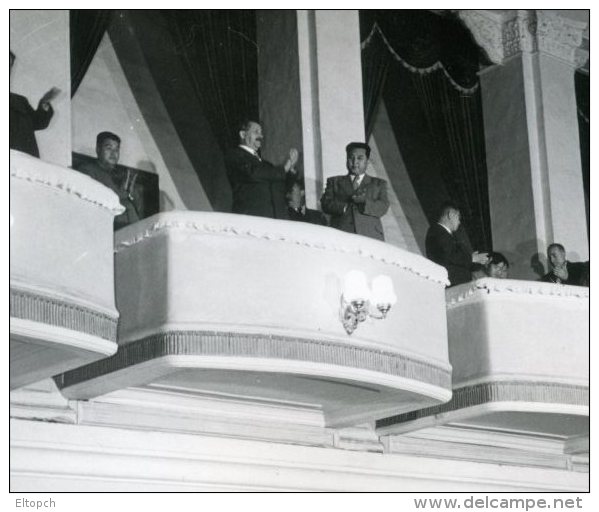 Kim Il Sung Rare Original Photo 1950s North Korea Coree Nord Propaganda Moranbong Theater Opera - Korea (Nord)