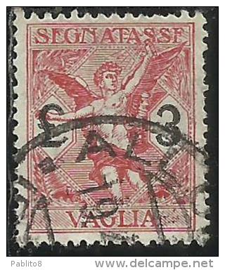 ITALY KINGDOM ITALIA REGNO 1924 SEGNATASSE TAXES TASSE POSTAGE DUE PER VAGLIA LIRE 3 USATO USED OBLITERE´ - Vaglia Postale