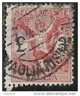 ITALY KINGDOM ITALIA REGNO 1924 SEGNATASSE TAXES TASSE POSTAGE DUE PER VAGLIA LIRE 3 USATO USED OBLITERE´ - Tax On Money Orders