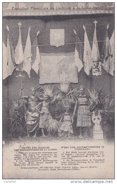 SINT-TRUIDEN-EXPOSITION-PROVINCIALE-1907-WERK DER REDEMPTORISTEN IN CONGOLAND-VERZONDEN-ZIE 2 SCANS - Sint-Truiden