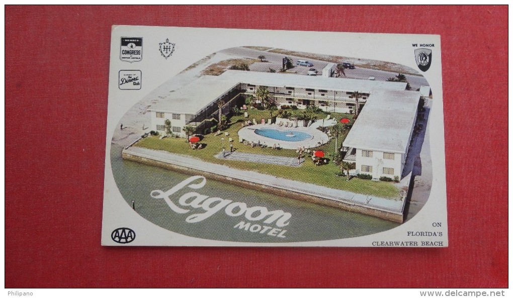 - Florida> Clearwater  Bebach  Lagoon Motel --ref 1952 - Clearwater