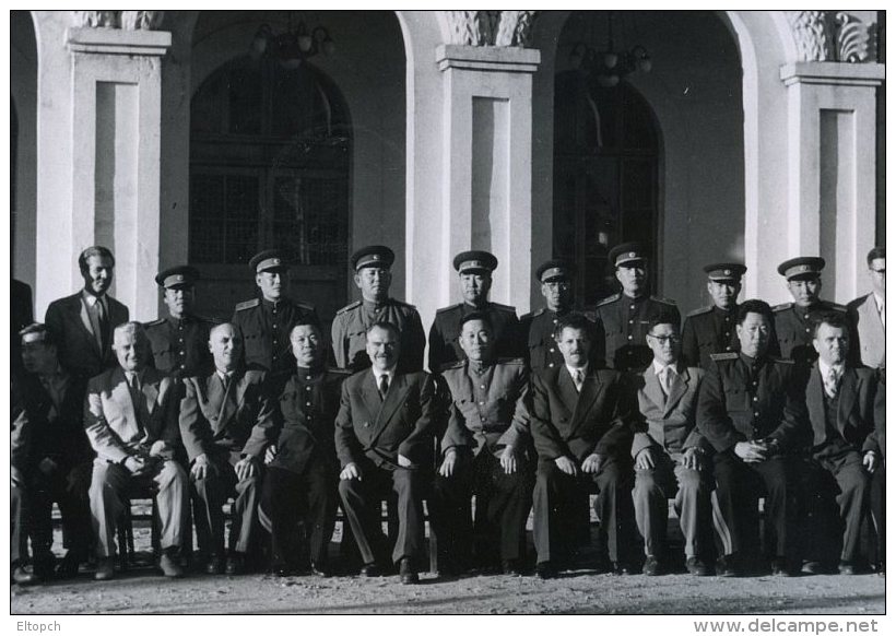 Rare Original Photo 1950s North Korea Coree Nord Goverment MilitaryPropaganda Communist Delegation Liberation War Museum - Korea, North