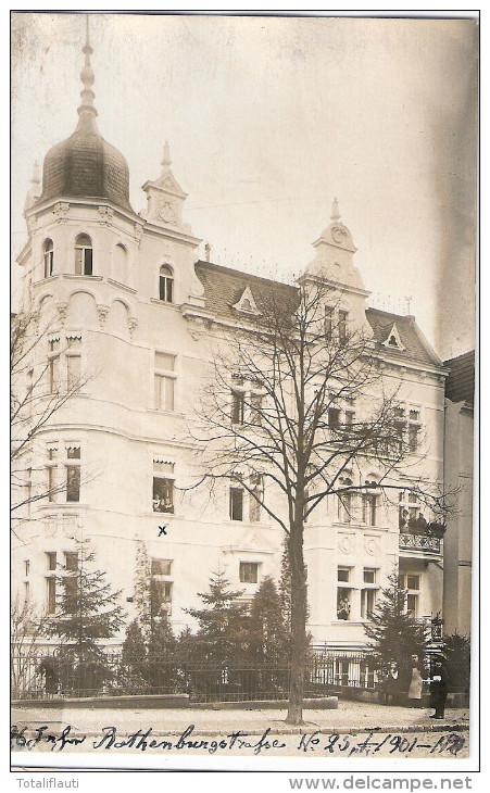 BERLIN Steglitz Rothenburgstrasse No 25 Private Fotokarte Mehrfamilienhaus 1901 Ungelaufen - Steglitz