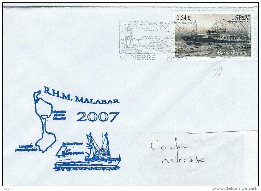 11546  RHM MALABAR à St PIERRE Et MIQUELON En 2007 - Briefe U. Dokumente