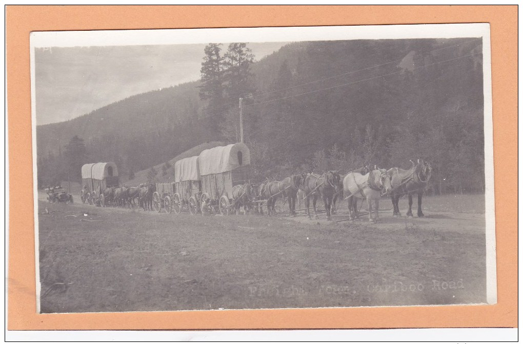 Freight Wagon, CLINTON BC Postcard, CARIBOO BRITISH COLUMBIA, CANADA Post Card, Carte Postale - Other & Unclassified