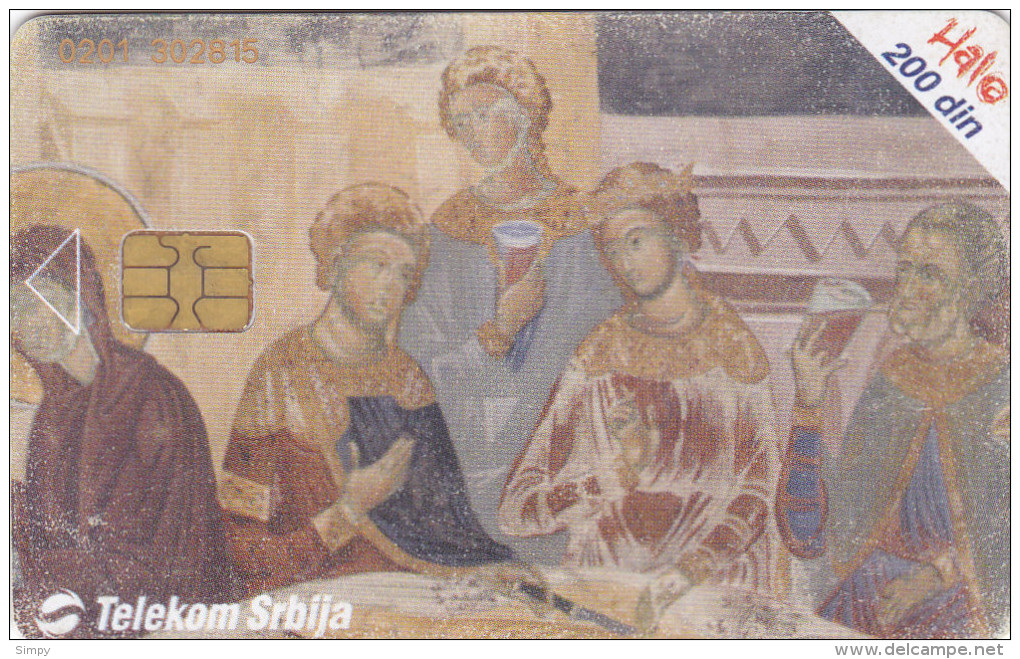 SERBIA  Phonecard With Chip / Monastery Kaleni&#263; / Paiting / - Autres - Europe