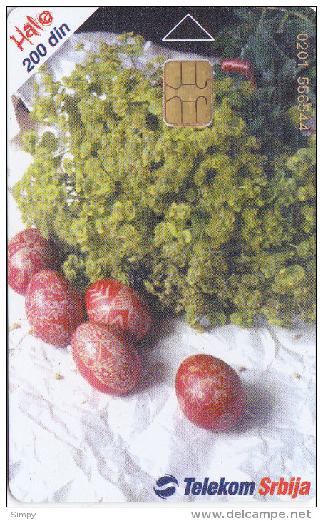 SERBIA  Phonecard With Chip / Easter Eggs - Sonstige – Europa