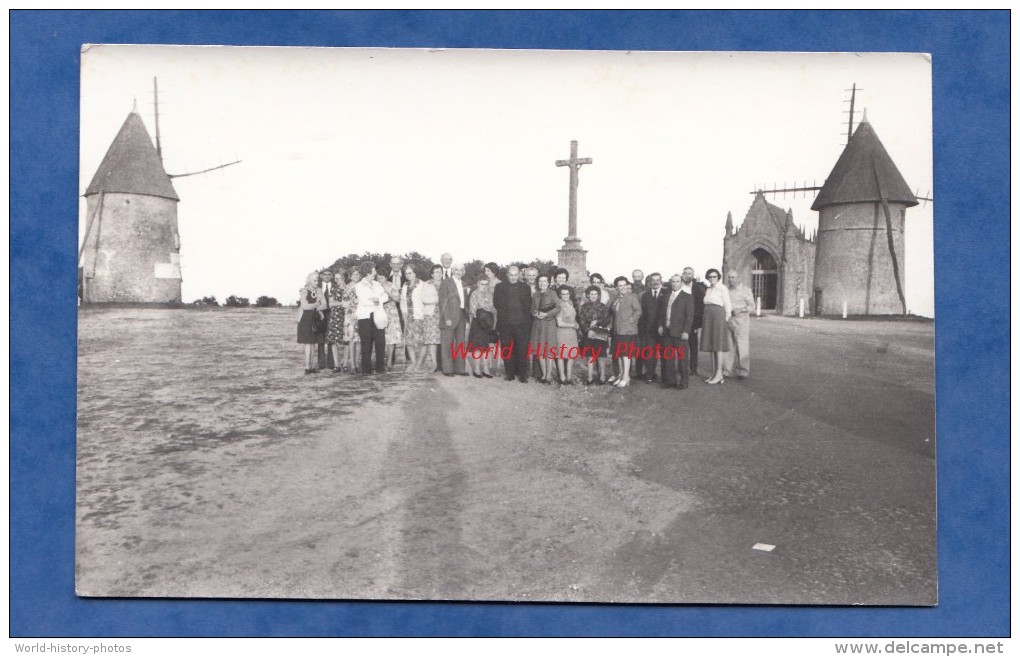 Carte Photo - Prés LES HERBIERS - Moulins à Vent Du Mont Des Alouettes - Vendée - Moulin Muhle - Autres & Non Classés