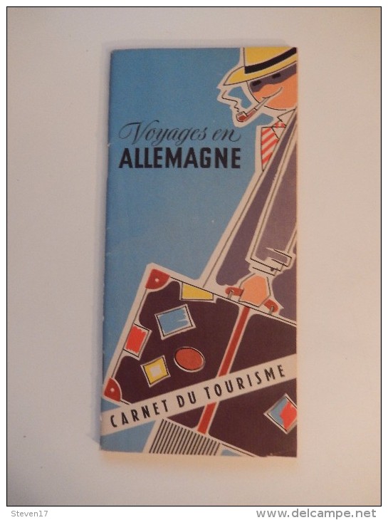 DÉPLIANT TOURISTIQUE VOYAGES EN ALLEMAGNE , CARNET DU TOURISME 1955 - Dépliants Touristiques