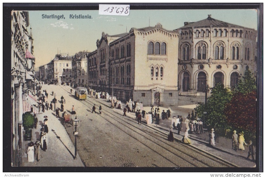 Kristiania Oslo - Stortinget - Le Parlement Ca 1910 (13´678) - Norwegen