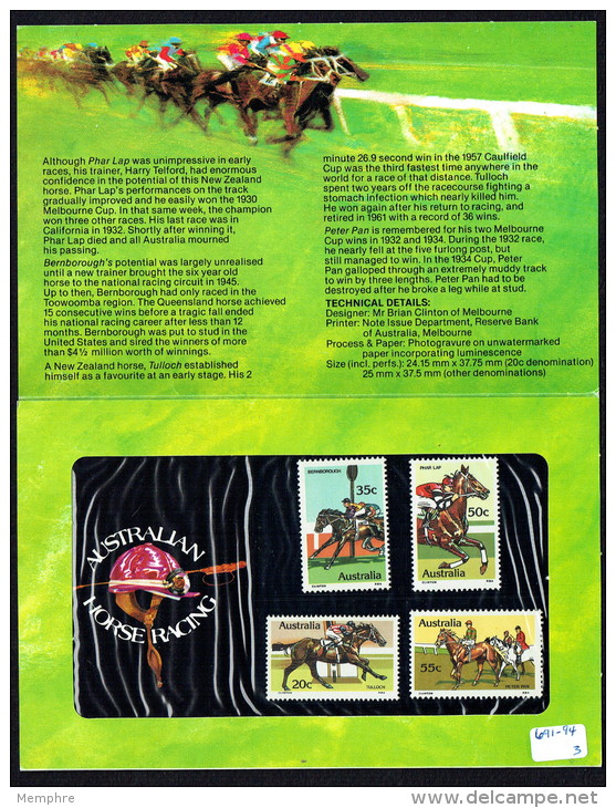 1978  Australian Horse Racing  Set Of 4  In Presentation Pack - Presentation Packs