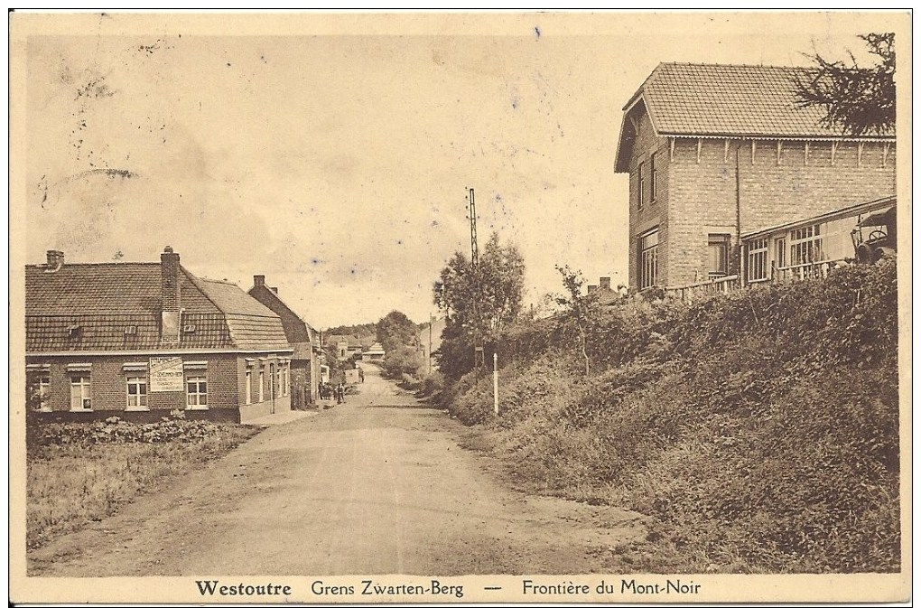 WESTOUTRE - Heuvelland - Grens Zwarten-Berg - Frontière Du Mont-Noir - Heuvelland