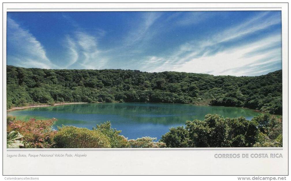 Lote PEP858, Costa Rica, Entero Postal, Postal Stationary, Laguna Botos, Lake - Costa Rica