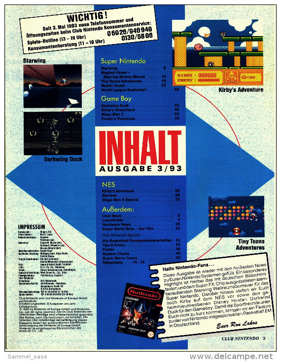 Die Offizielle Club Nintendo Computerspiele-Zeitschrift / Juni 1993 - Informatique