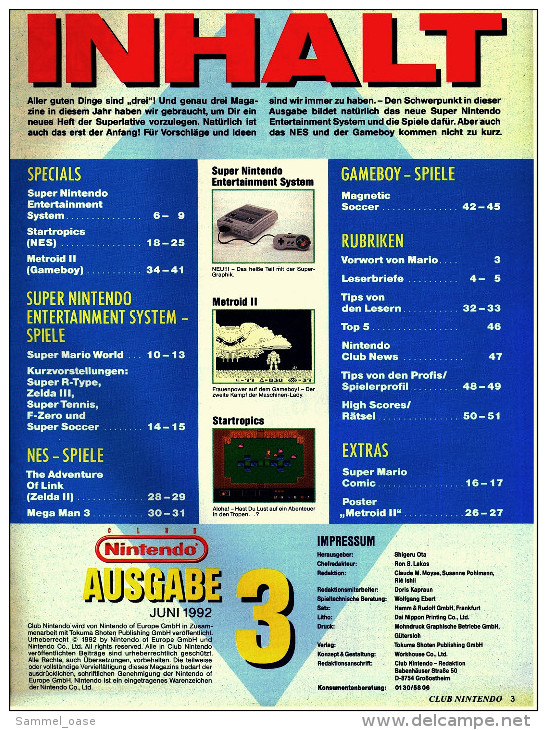 Die Offizielle Club Nintendo Computerspiele-Zeitschrift / Juni 1992 - Informatique