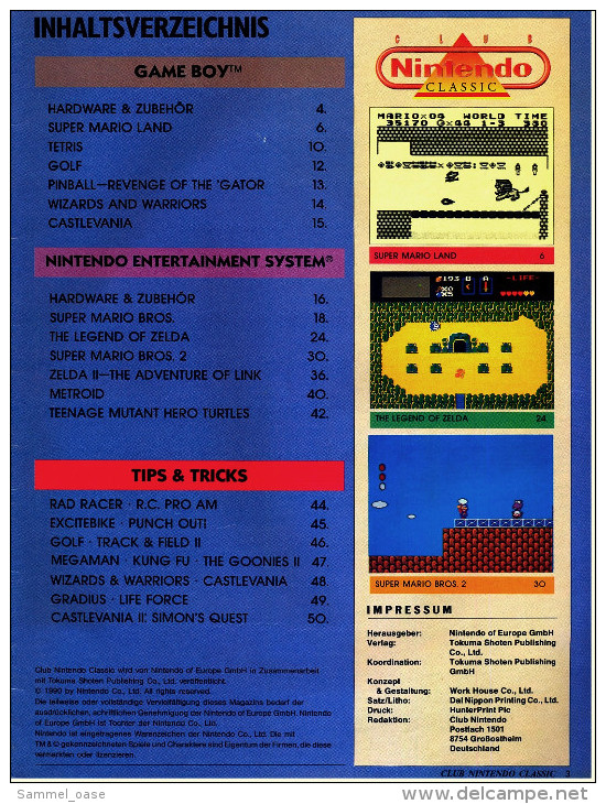 Die Offizielle Club Nintendo Classic  -  Computerspiele-Zeitschrift 1993 - Computer & Technik