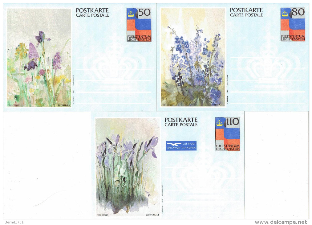 Liechtenstein - Ganzsachen Postkarten Ungebraucht / Postcards Mint (a304) - Stamped Stationery
