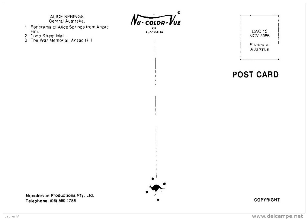 (PF 398) Australia - NT - Alice Springs - Alice Springs