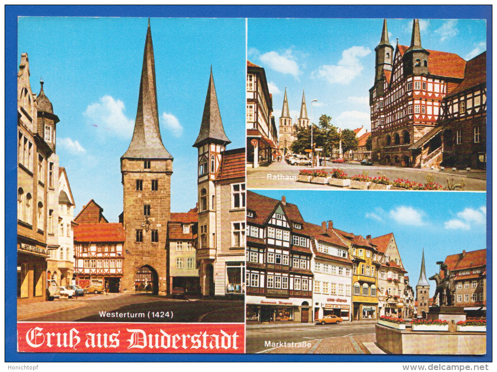 Deutschland; Duderstadt; Multibildkarte Mit Marktstrasse - Duderstadt