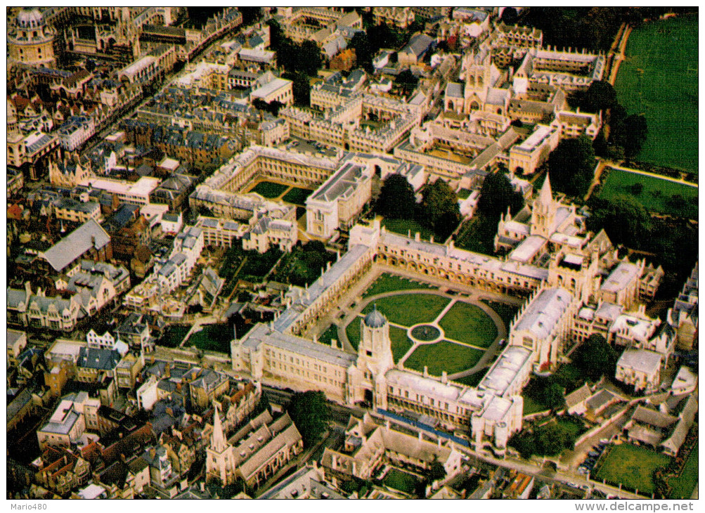 OXFORD   AERIAL VIEW OF    CHRIST   CHURCH   (NUOVA) - Oxford