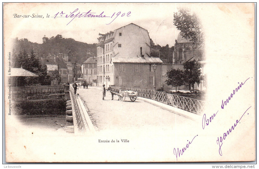 10 BAR SUR SEINE - Le Pont - Entrée De La Ville. - Bar-sur-Seine