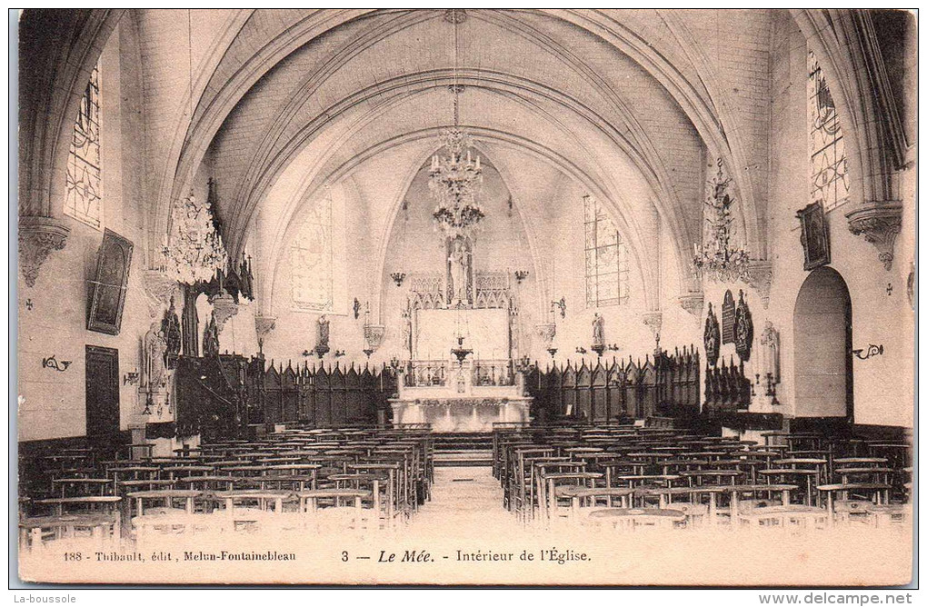 77 LE MEE - Intérieur De L'église - Le Mee Sur Seine