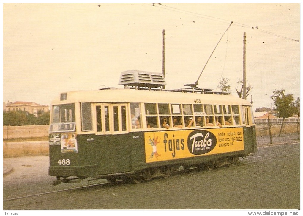 Nº 317 POSTAL DE ESPAÑA DE UN TRANVIA DE VALENCIA DEL AÑO 1970 (TREN-TRAIN-ZUG) AMICS DEL FERROCARRIL - Tram