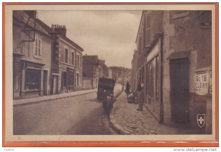 Carte Postale 45. Meung-sur-Loire  La Rue Des Cordeliers   Trés  Beau Plan - Autres & Non Classés