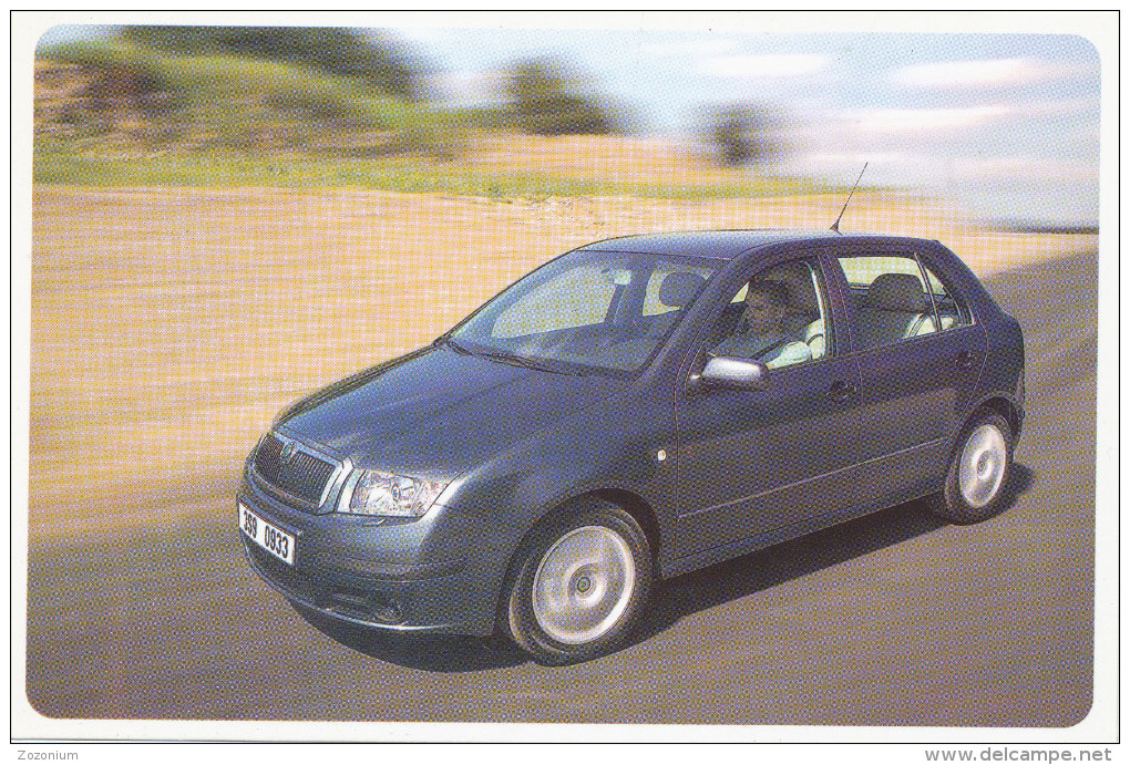 OLD CAR - SKODA FABIA  Old Postcard - Voitures De Tourisme