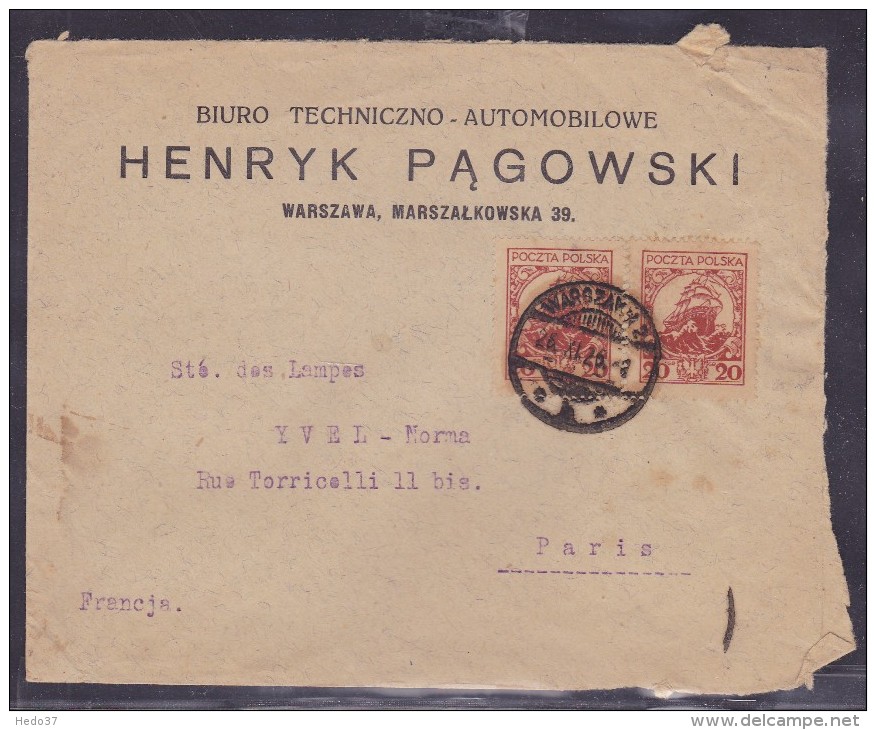 Pologne - Lettre - Máquinas Franqueo (EMA)