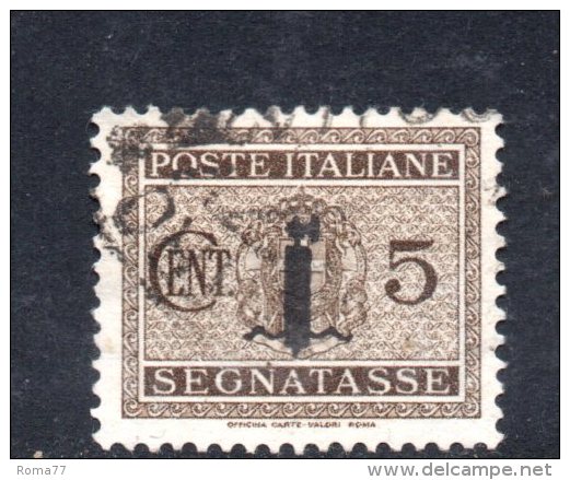 Y232a - RSI , Segnatasse Fascetti Il N. 60 Usato - Postage Due