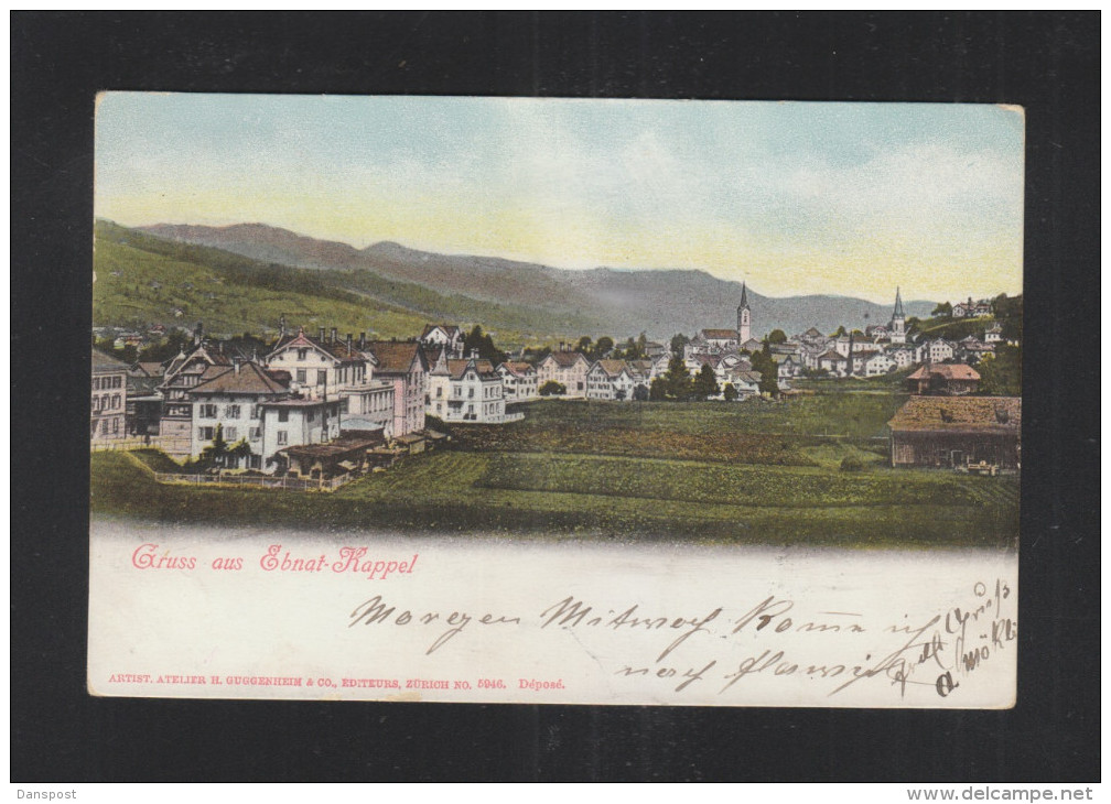 Schweiz AK Gruss Aus Ebnat-Kappel 1902 - Ebnat-Kappel