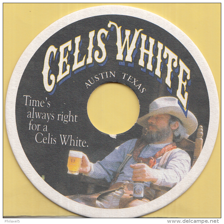 Celis White - Austin Texas - Time's Always Right For A Celis White - Cowboy - Ongebruikt Exemplaar - Bierviltjes