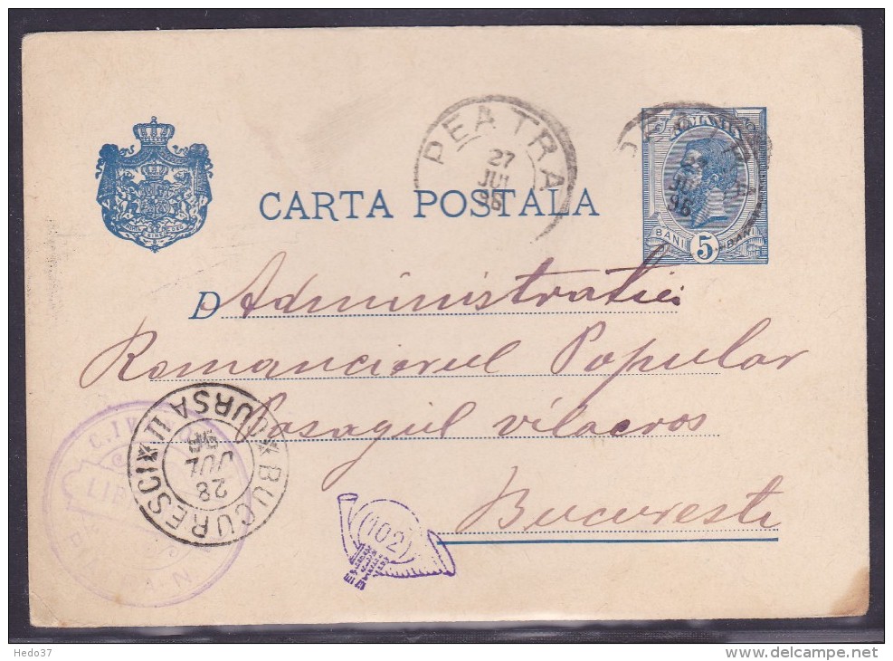 Roumanie - Lettre - Storia Postale