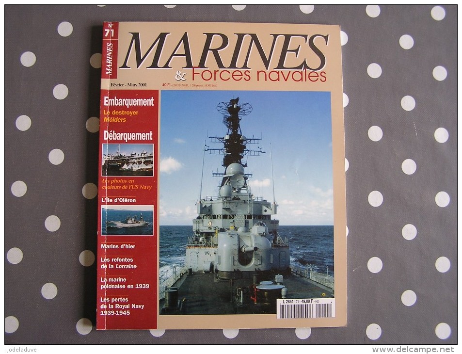 MARINES ET FORCES NAVALES N° 71 Histoire Marine Navy Boat Bateau Sous Marins Porte Avions Marin Mer Navire Guerre - Barche