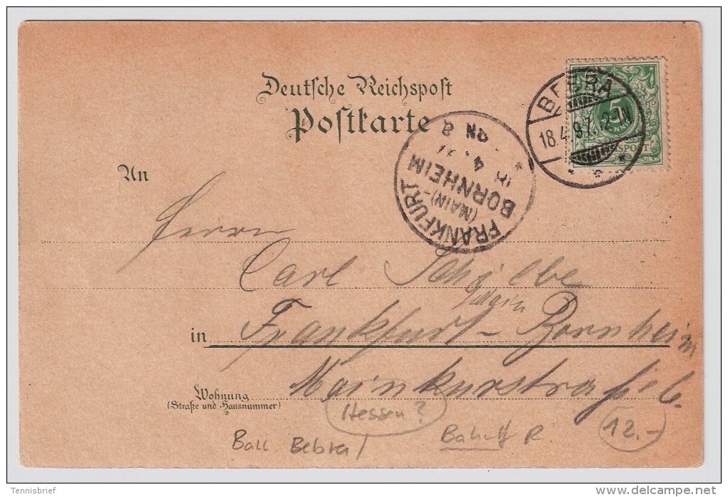 Hessen, 1897, " Gruss Vom Bahnhof Bebra "  , #3338 - Bebra