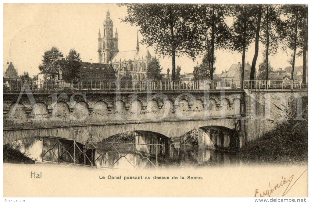 Postkaart / Halle / Hal / Le Canal Passant Au Dessus De La Senne / 1905 - Halle