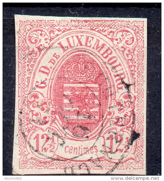 LUXEMBOURG: MiNr 7 Gestempelt, Sehr Schön - 1859-1880 Stemmi