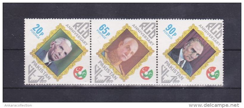 AC - PAKISTAN STAMP - RCD ANNIVERSARY STAMP MUHAMMAD ALI JINNAH MOHAMMAD REZA PAHLAVI ATATURK MNH - Ungebraucht