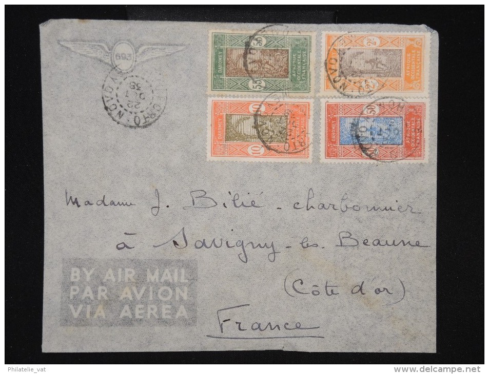 FRANCE - DAHOMEY - Enveloppe De Porto Novo Pour Savigny Les Beaune En 1938 - à Voir - Lot P9114 - Covers & Documents